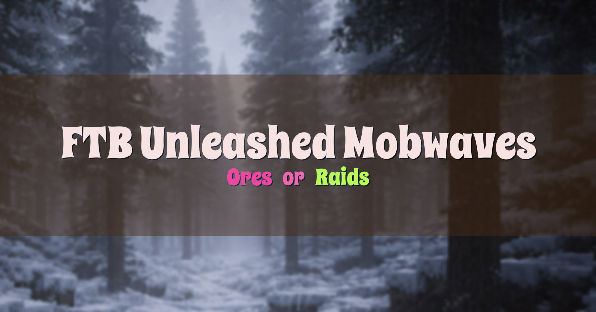 FTB Unleashed Mobwaves Modded Minecraft server