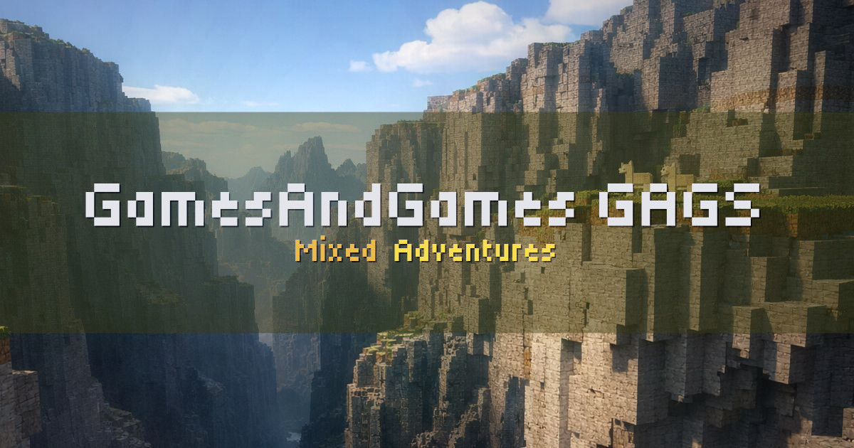 GamesAndGames GAGS Minigames Minecraft server