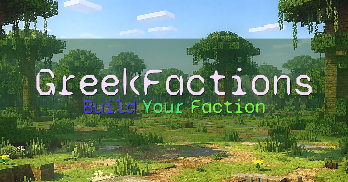 GreekFactions Factions Minecraft server