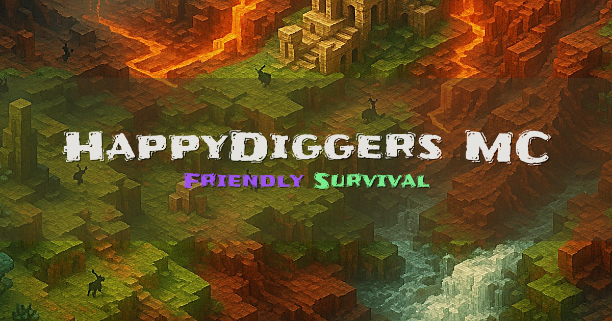 HappyDiggers MC Survival Minecraft server