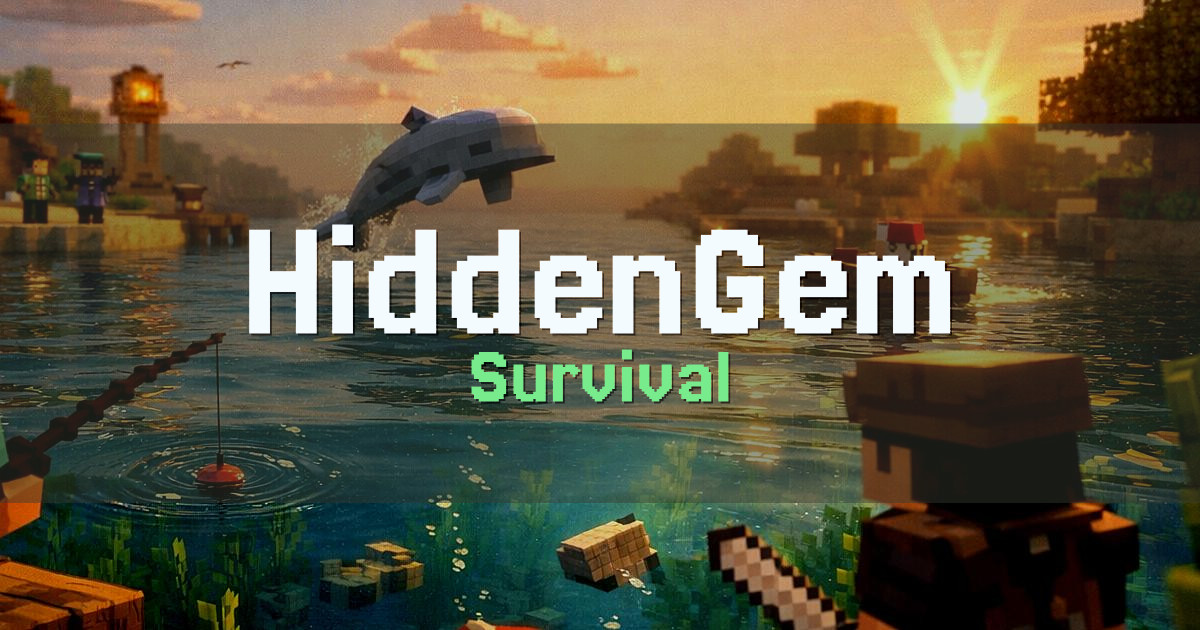 Banner for HiddenGem Survival (mc-hiddengem.online)