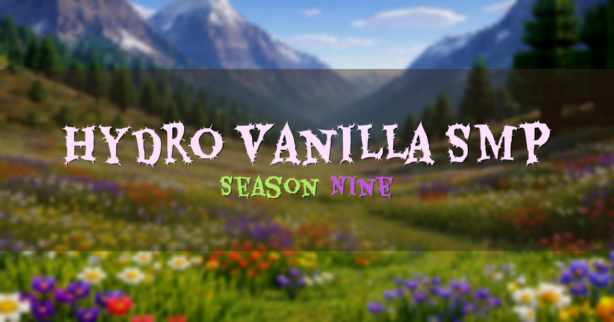 Hydro Vanilla SMP Vanilla Minecraft server