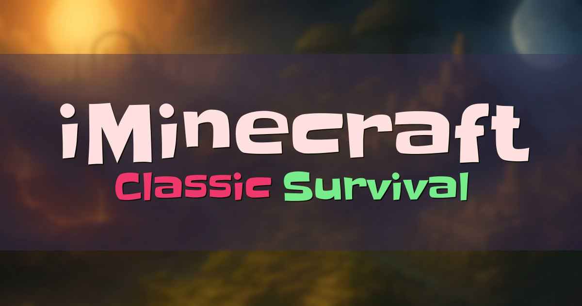 iMinecraft Survival Minecraft server