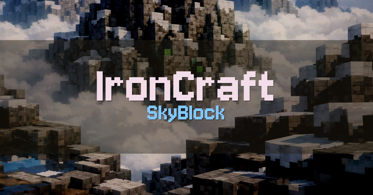 IronCraft Skyblock Minecraft server