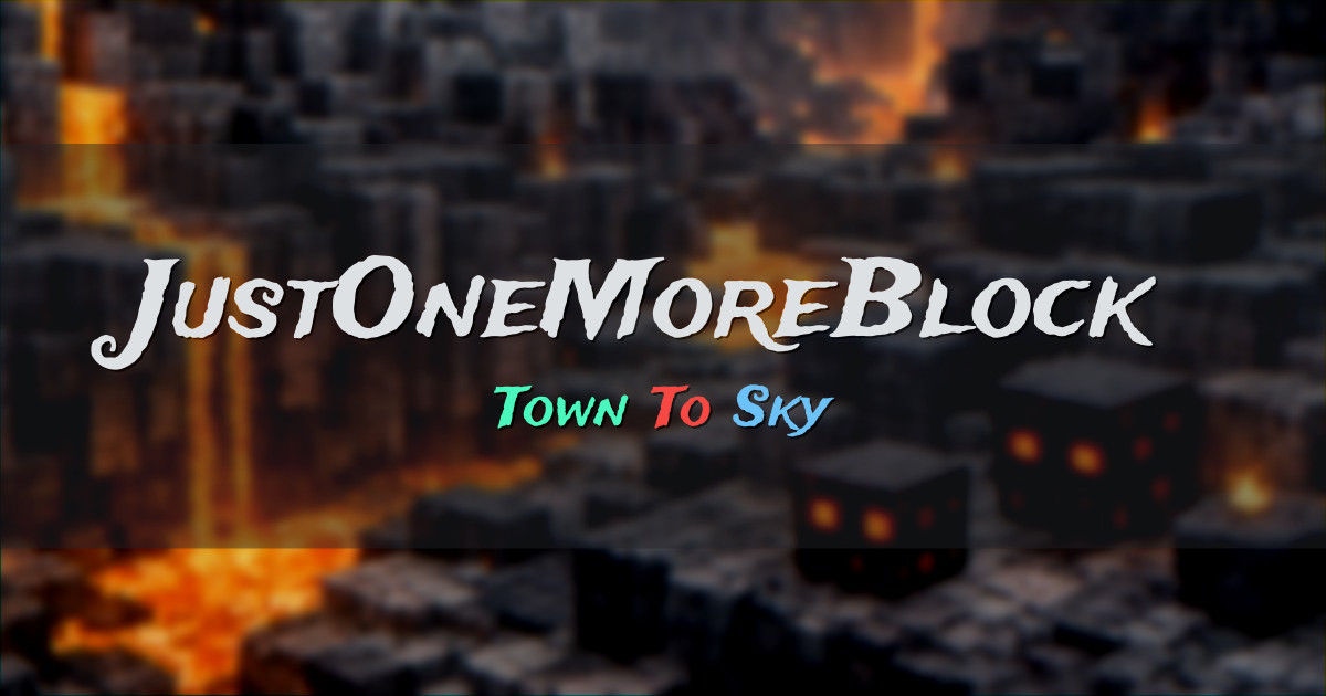 JustOneMoreBlock Network Minecraft server