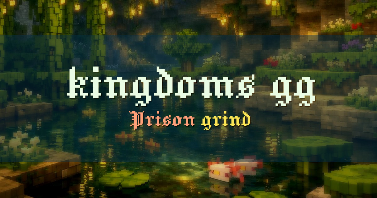 kingdoms.gg Prison Minecraft server