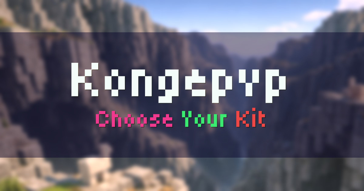 Kongepvp KitPvP Minecraft server