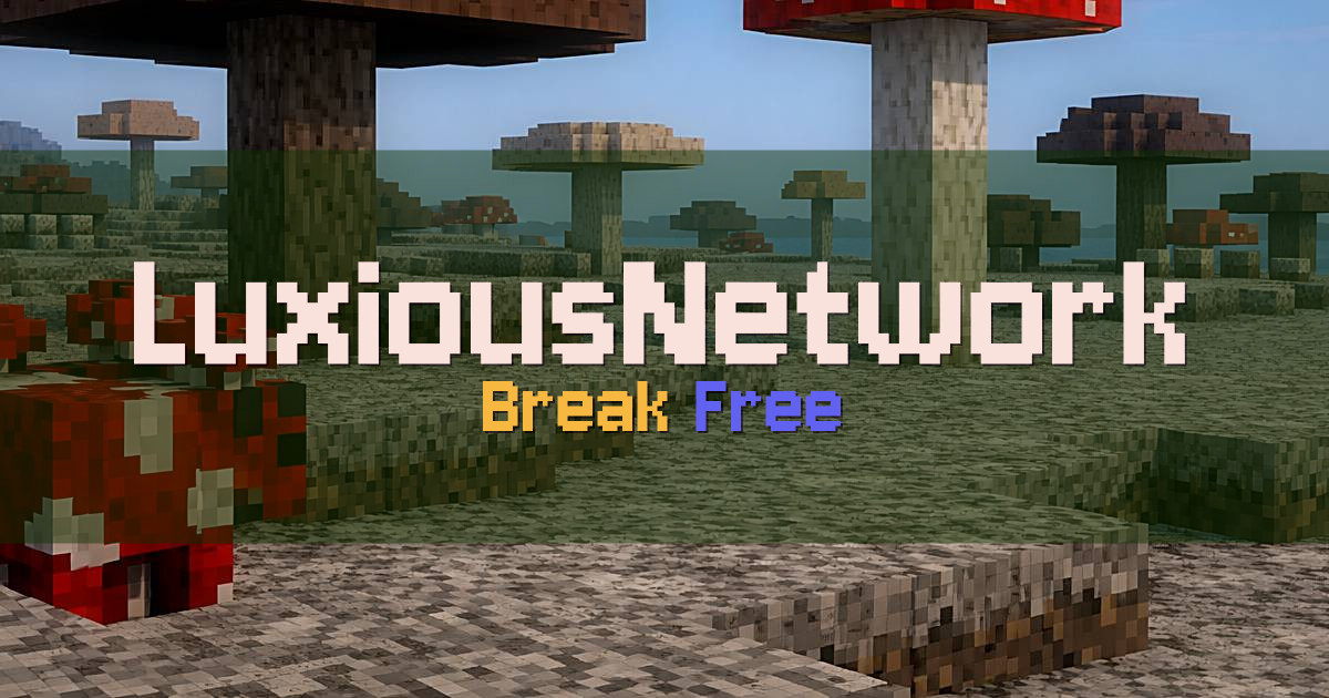LuxiousNetwork Prison Minecraft server