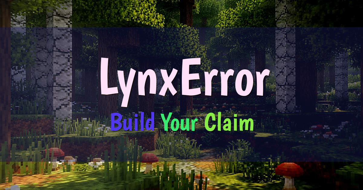 LynxError SMP Minecraft server