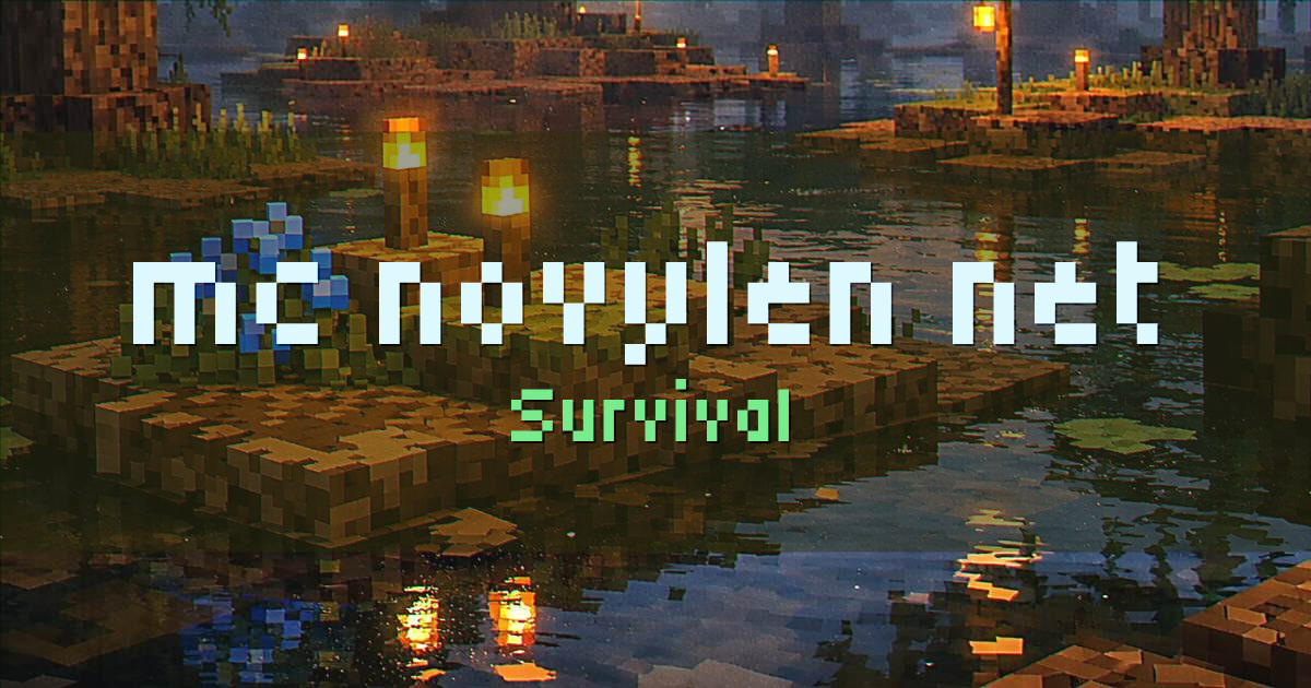 Banner for mc.novylen.net Survival (mc.novylen.net)