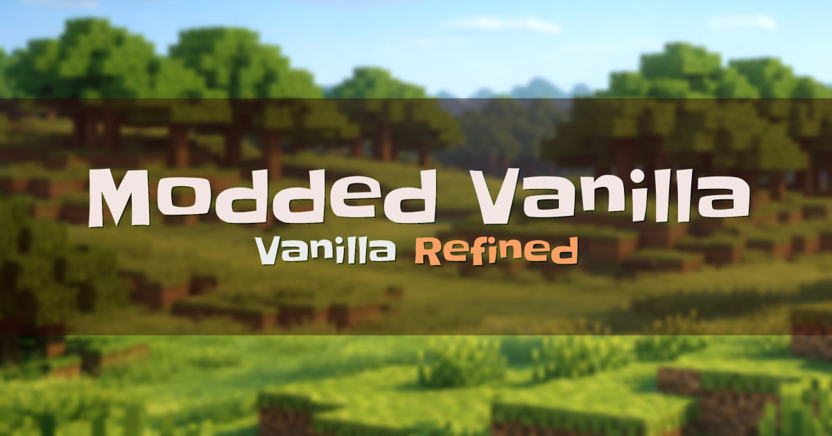 Modded Vanilla Vanilla Minecraft server