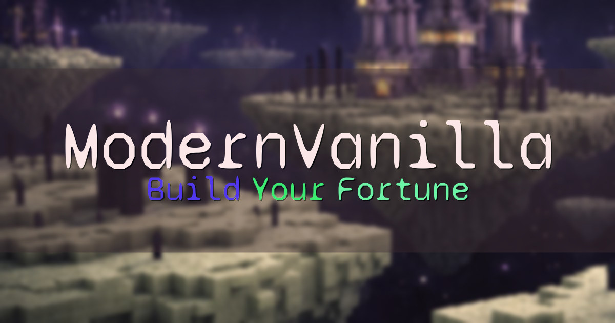 ModernVanilla Economy Minecraft server