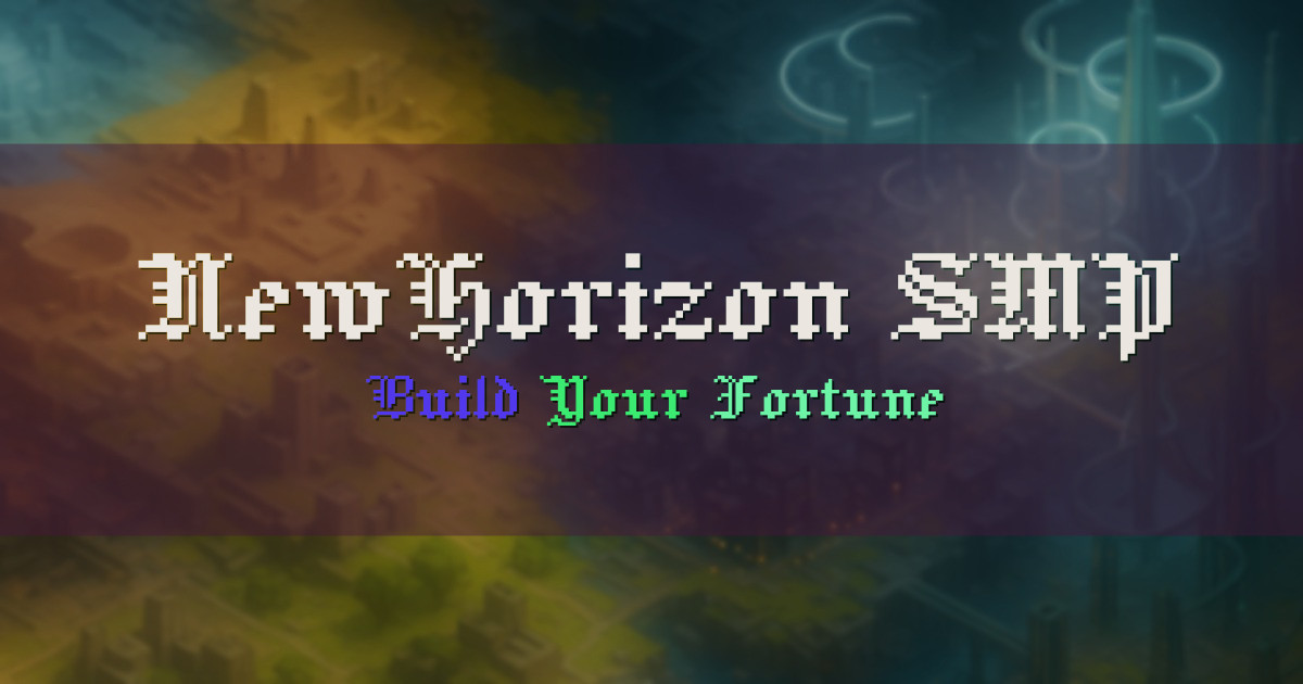 NewHorizon SMP Survival Minecraft server