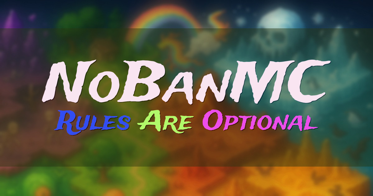 NoBanMC Anarchy Minecraft server