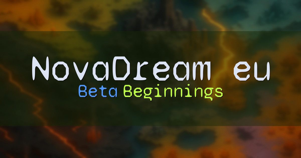 NovaDream.eu Survival Minecraft server