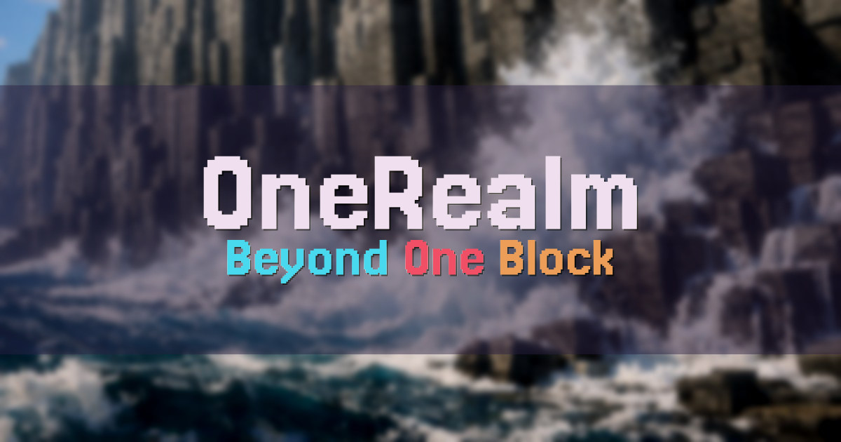 OneRealm OneBlock Minecraft server