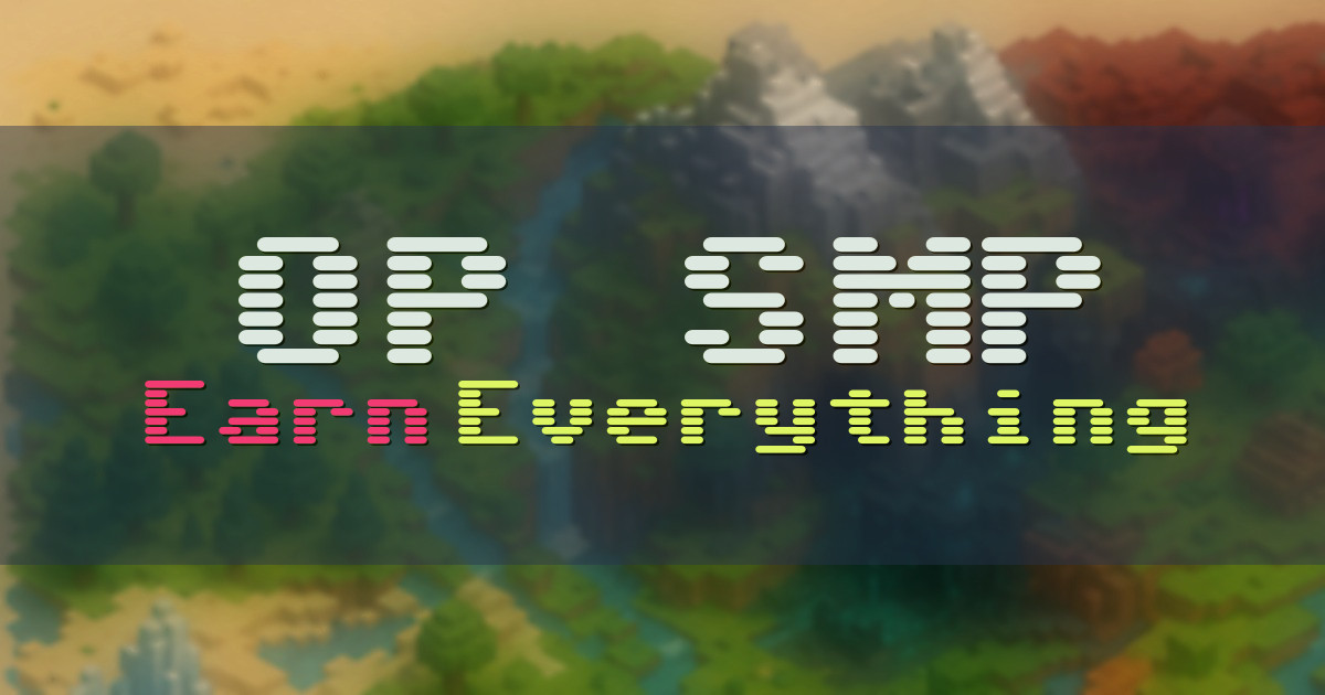 OP SMP Survival Minecraft server