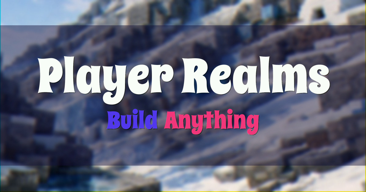 Player Realms Creative Minecraft server