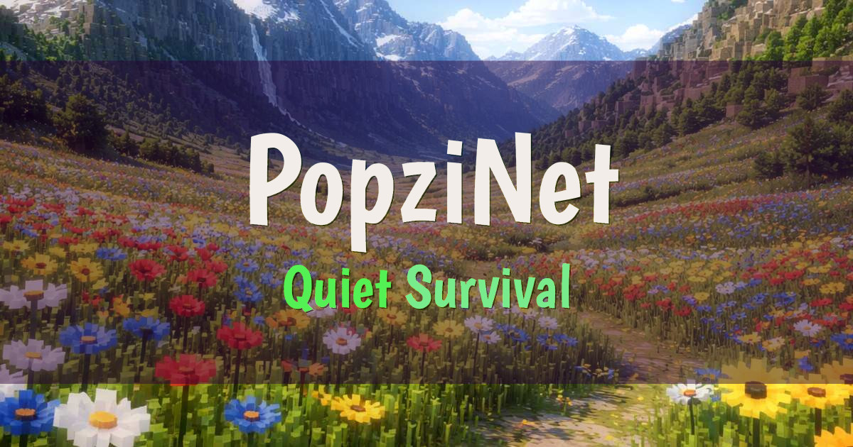 PopziNet Survival Minecraft server