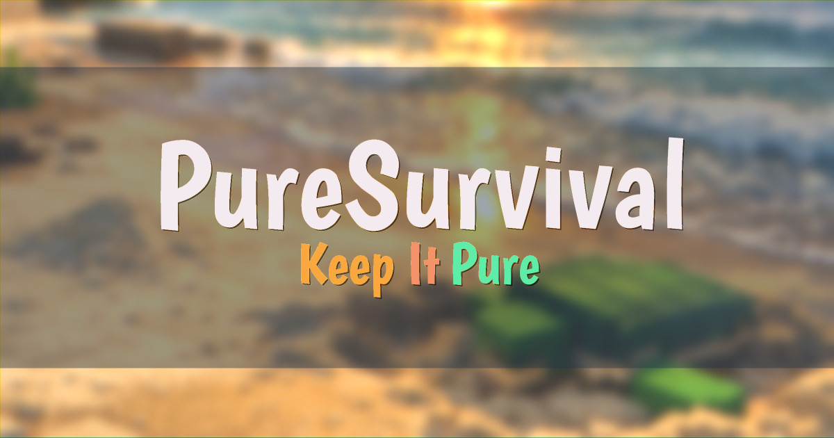 PureSurvival Survival Minecraft server