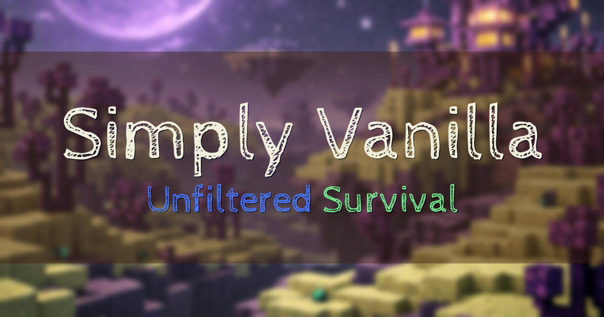 Simply Vanilla Anarchy Minecraft server
