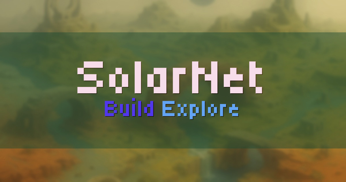 SolarNet Survival Minecraft server