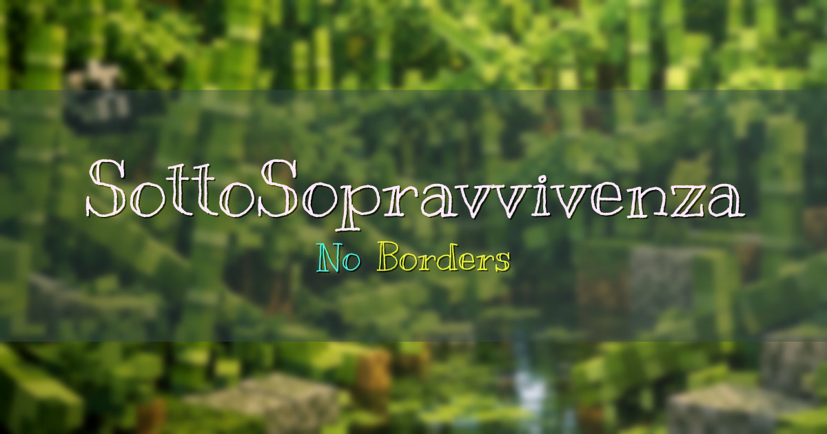SottoSopravvivenza Crossplay Minecraft server