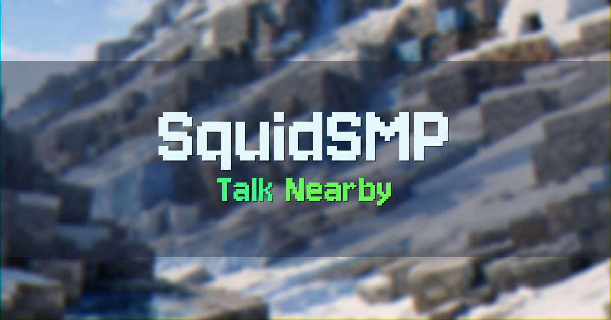 SquidSMP Survival Minecraft server