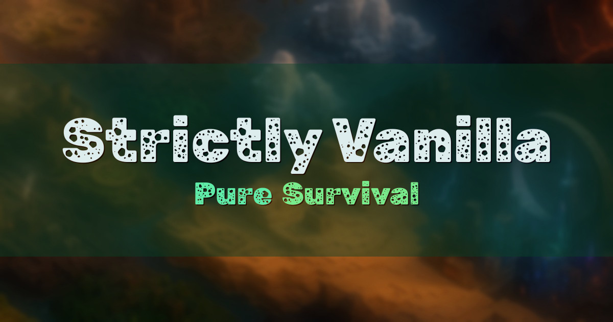 Strictly Vanilla Vanilla Minecraft server