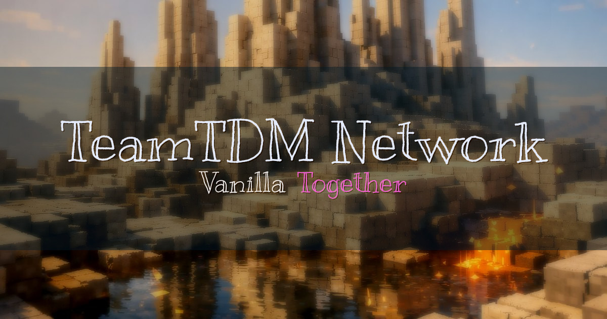 TeamTDM Network Survival Minecraft server