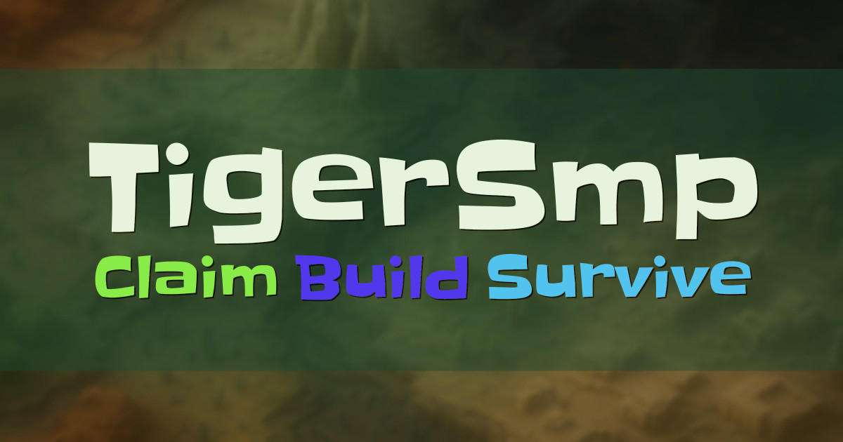 TigerSmp Survival Minecraft server