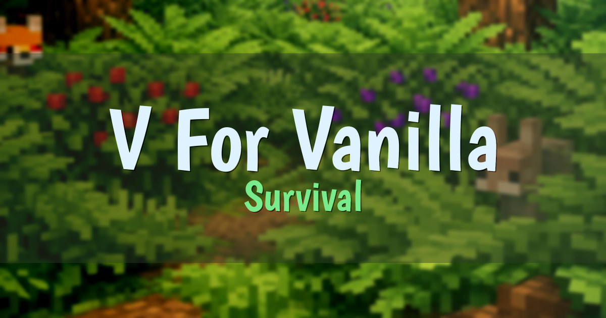 Banner for V For Vanilla Survival (vforv.net)