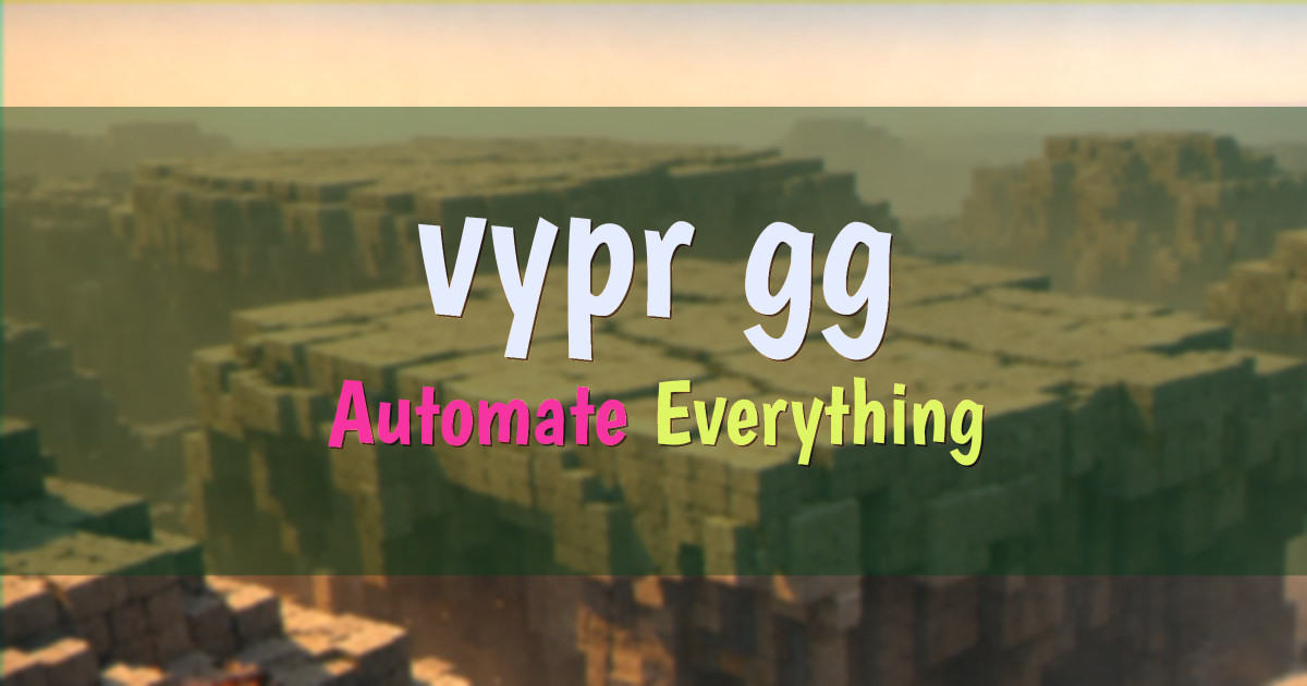 vypr.gg Modded Minecraft server