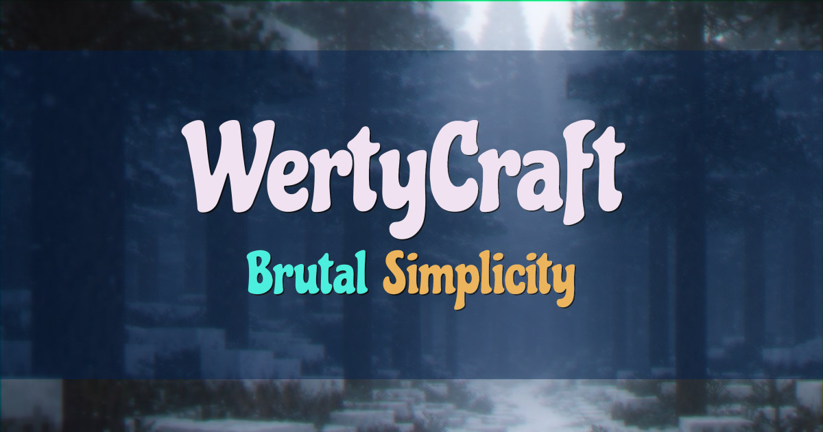 WertyCraft Vanilla Minecraft server
