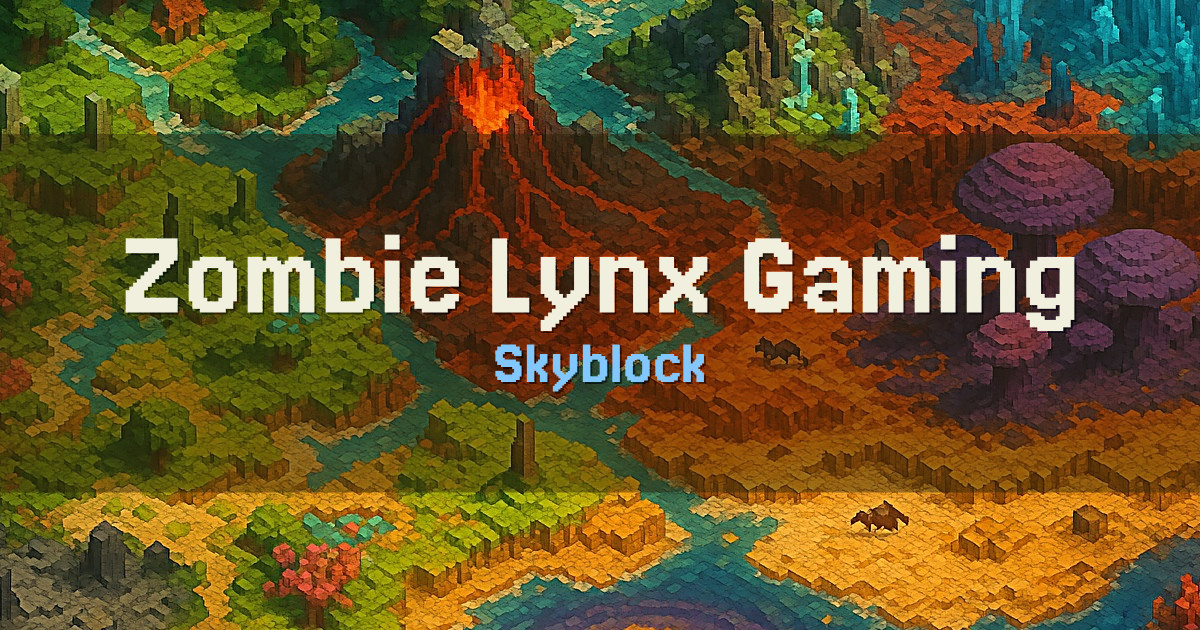Banner for Zombie Lynx Gaming Skyblock (play.zlg.gg)