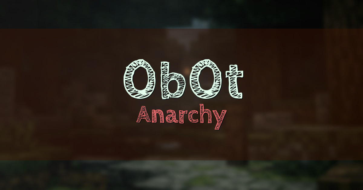 0b0t Anarchy Minecraft server