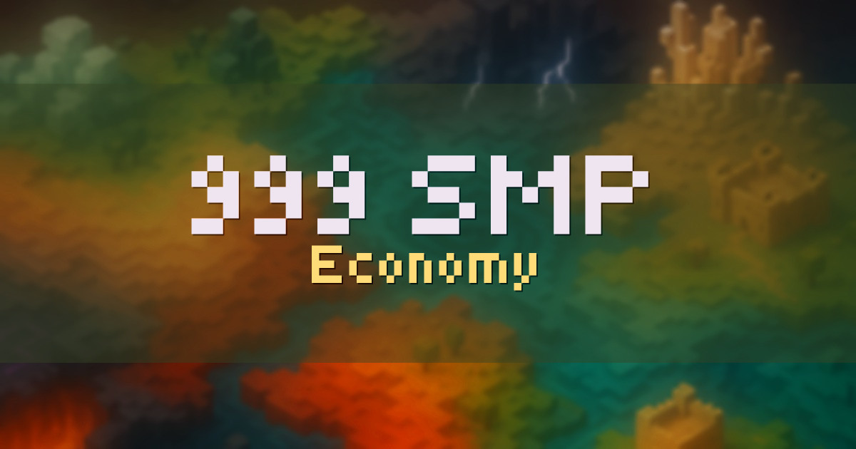 999 SMP Economy Minecraft server