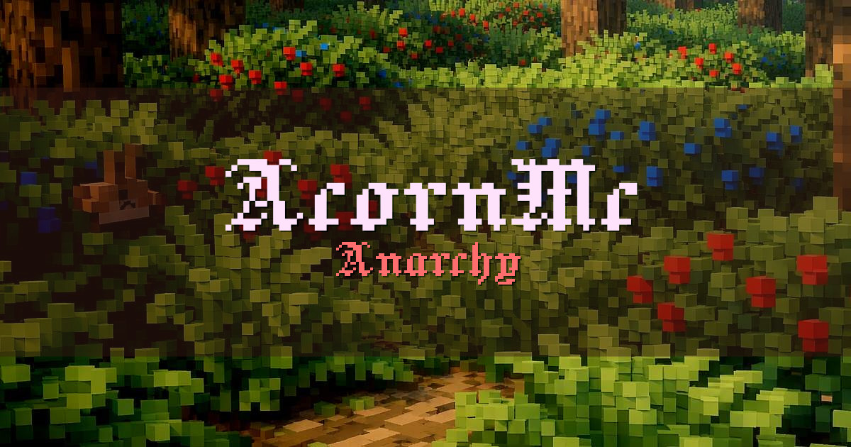 AcornMc Anarchy Minecraft server
