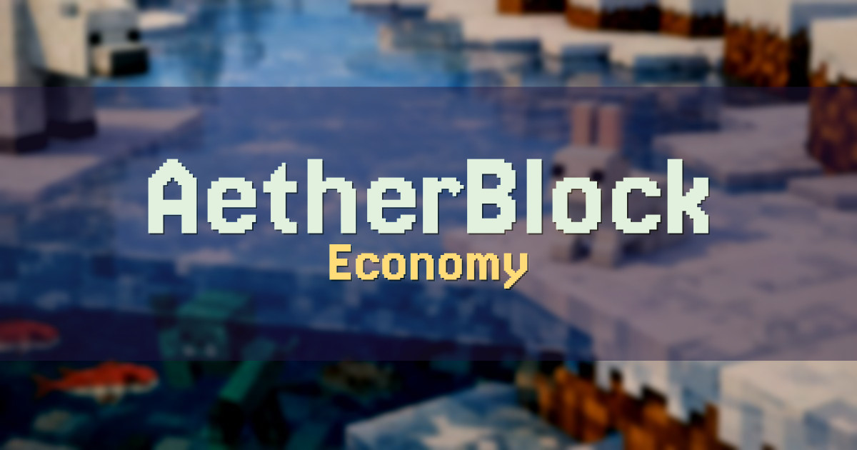AetherBlock Economy Minecraft server