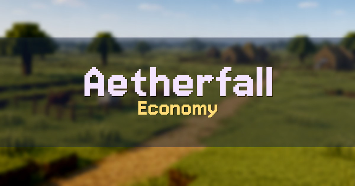 Aetherfall Economy Minecraft server