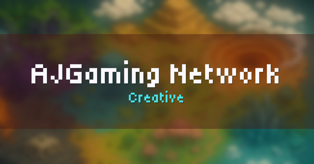 AJGaming Network Creative Minecraft server
