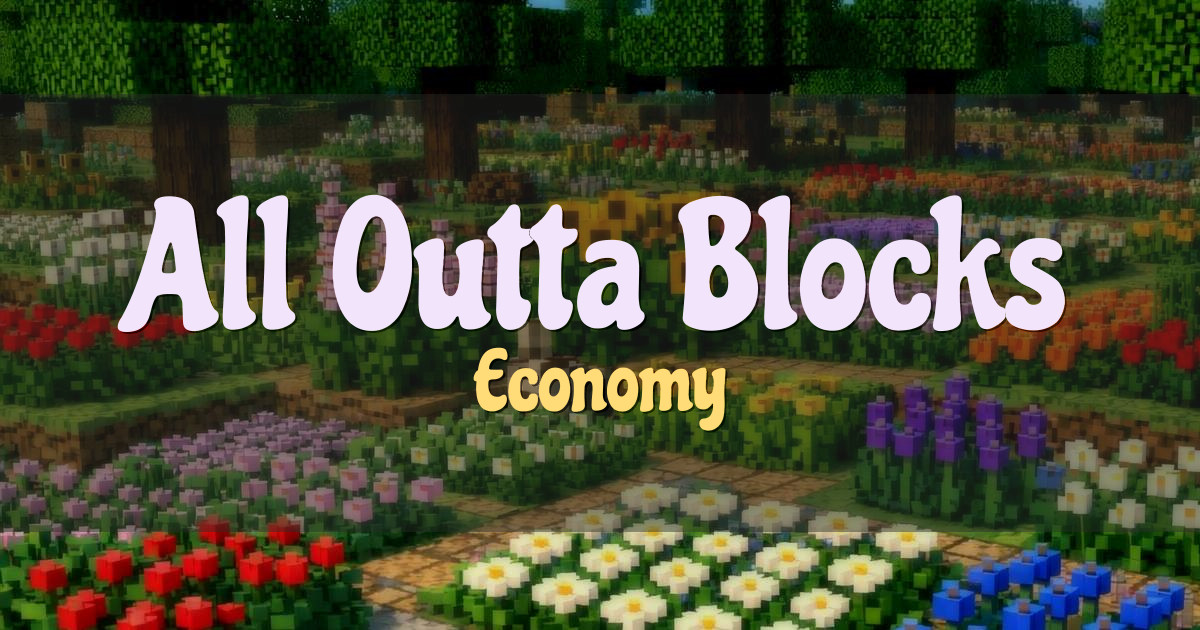 All Outta Blocks Economy Minecraft server