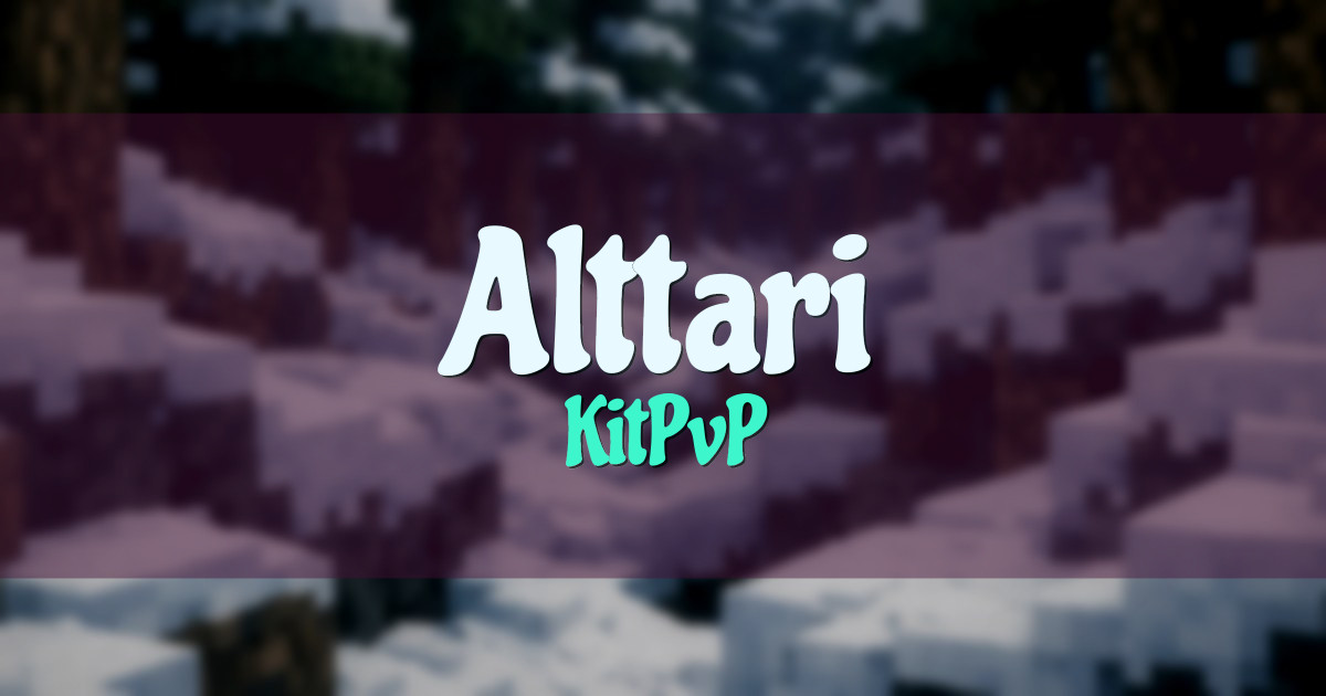 Alttari KitPvP Minecraft server