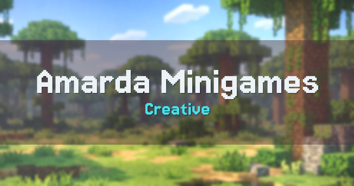 Amarda Minigames Creative Minecraft server