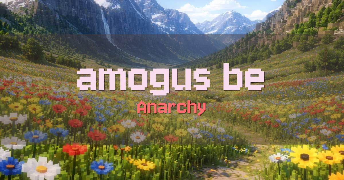 amogus.be Anarchy Minecraft server