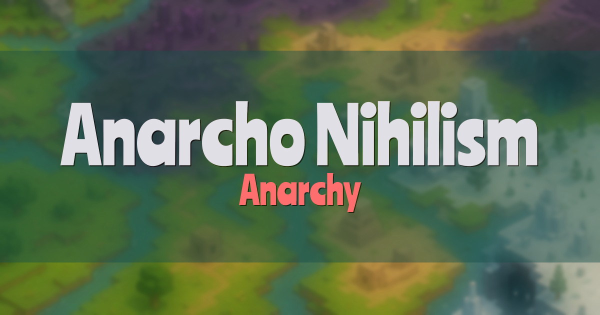 Anarcho Nihilism Anarchy Minecraft server