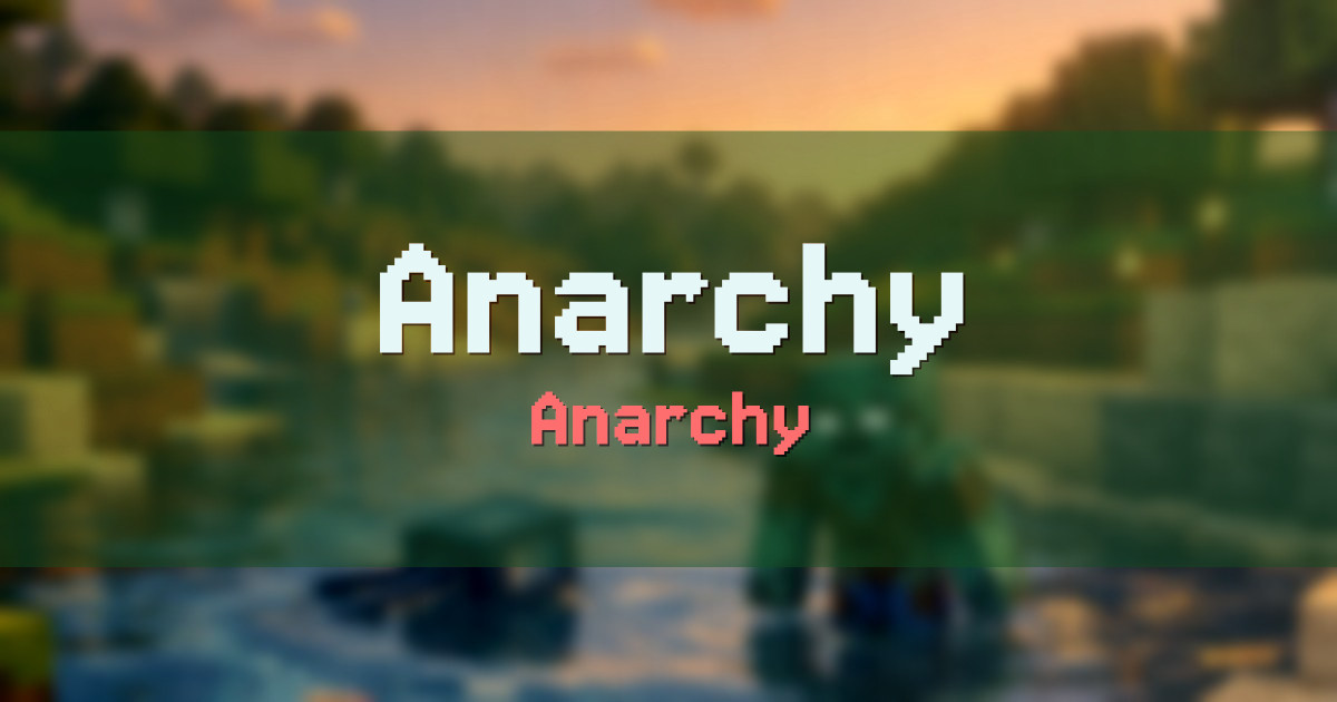 Anarchy Creative Minecraft server