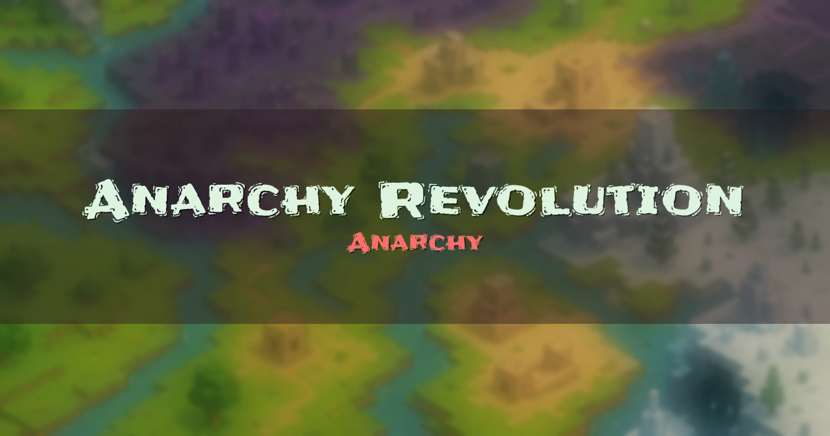 Anarchy Revolution Economy Minecraft server
