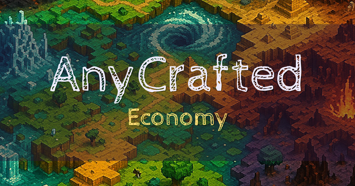 AnyCrafted Economy Minecraft server