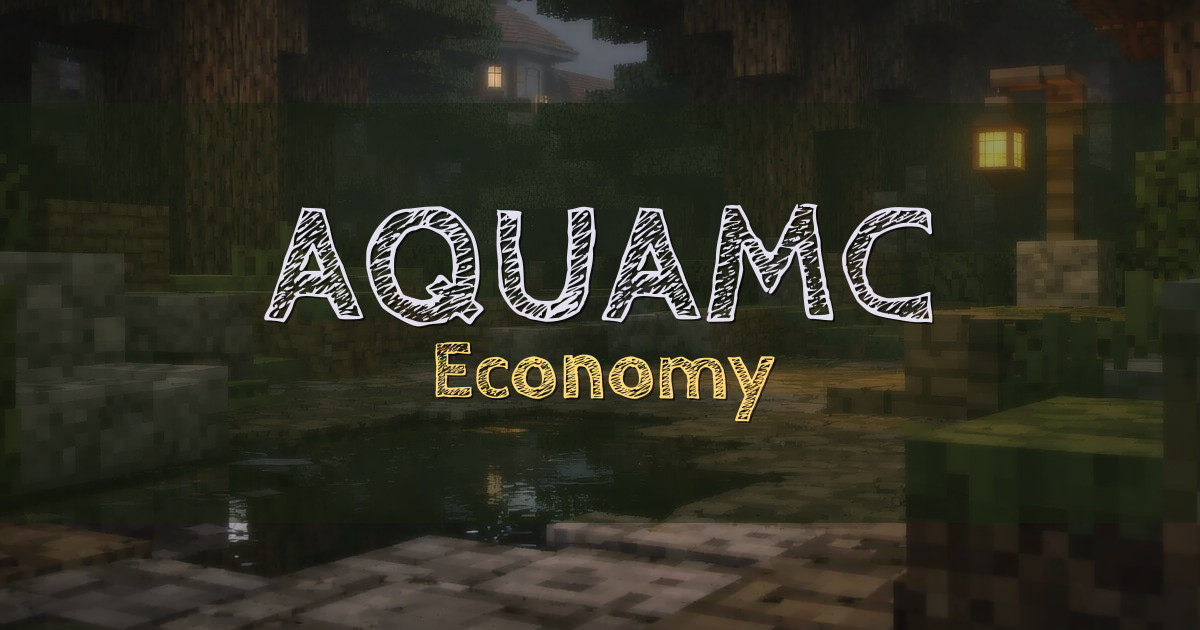 AQUAMC Economy Minecraft server